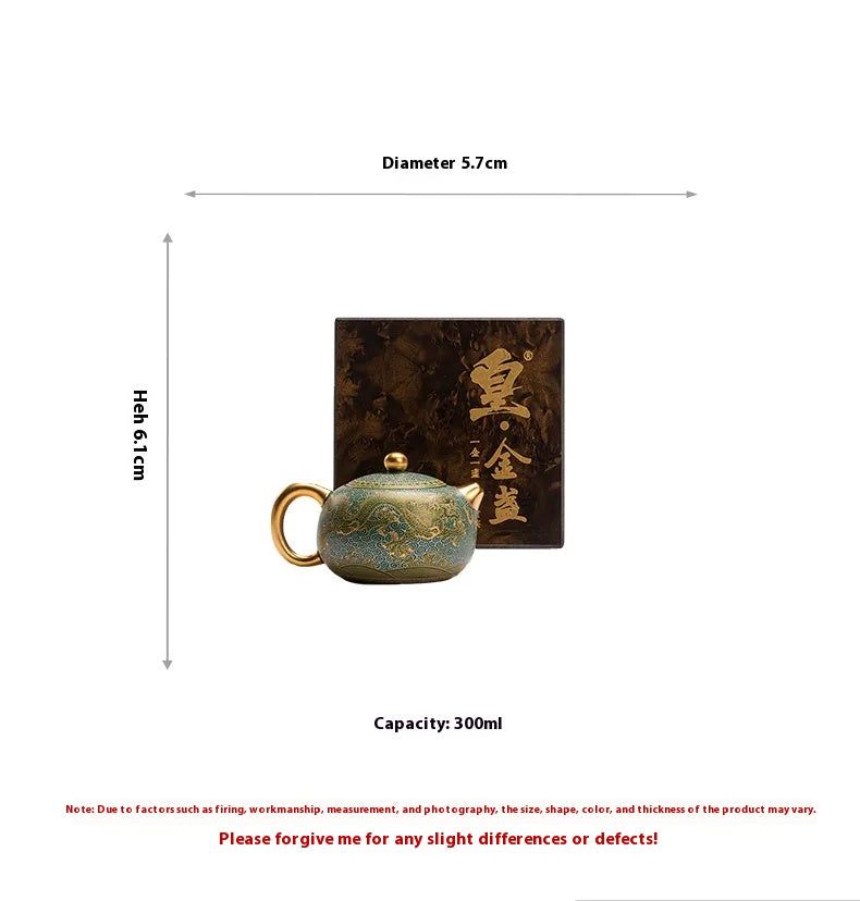 "Twin Dragons Playing with a Pearl – Xishi-style Teapot"