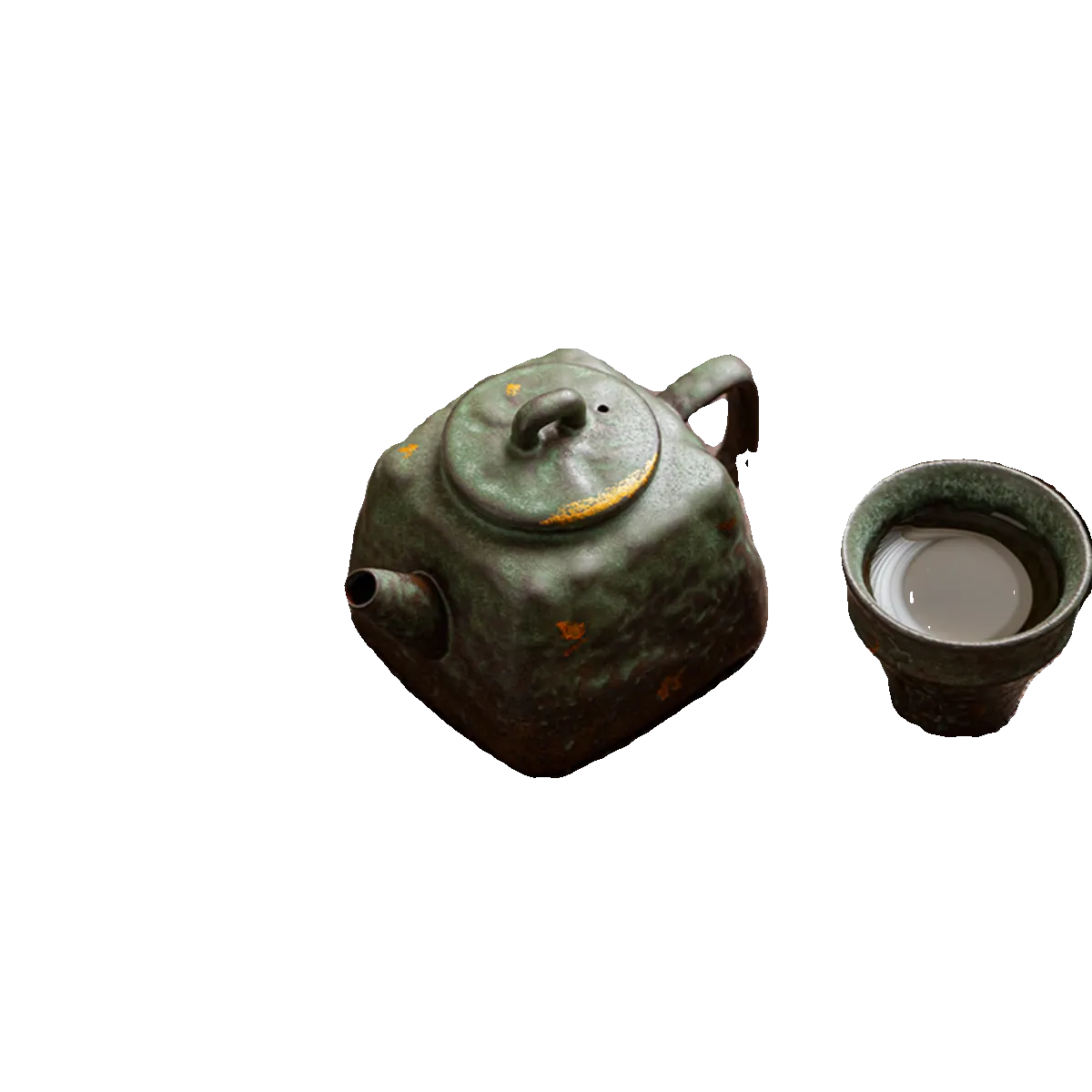 "Peacock Green Han-style Teapot – Traditional Chinese Gongfu Teaware"