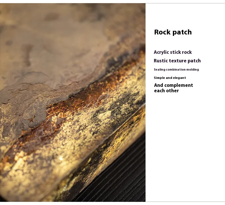 Square Cliff Stone Gongfu Tea Tray