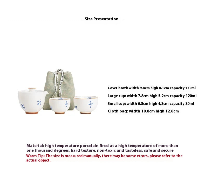 “Autumn Orchid” Fast-Brew Travel Tea Cup – Inspired by Gentle Waters and Graceful Blooms