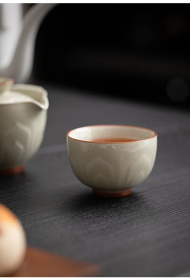 Qinglian Travel Tea Set – Portable Kungfu Teacup for One