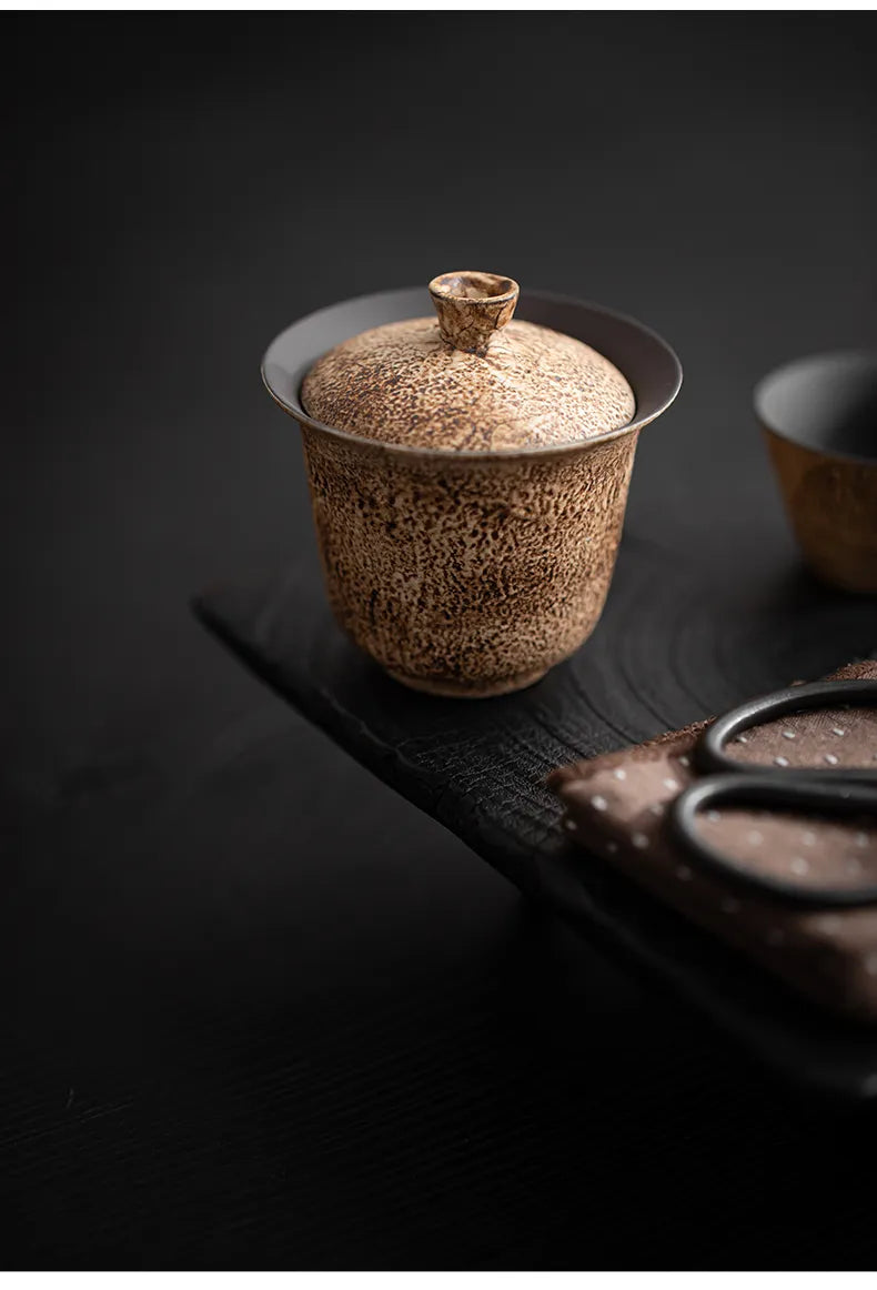 Chenzao Handmade Gaiwan – Minimalist Covered Tea Bowl for Gongfu Brewing