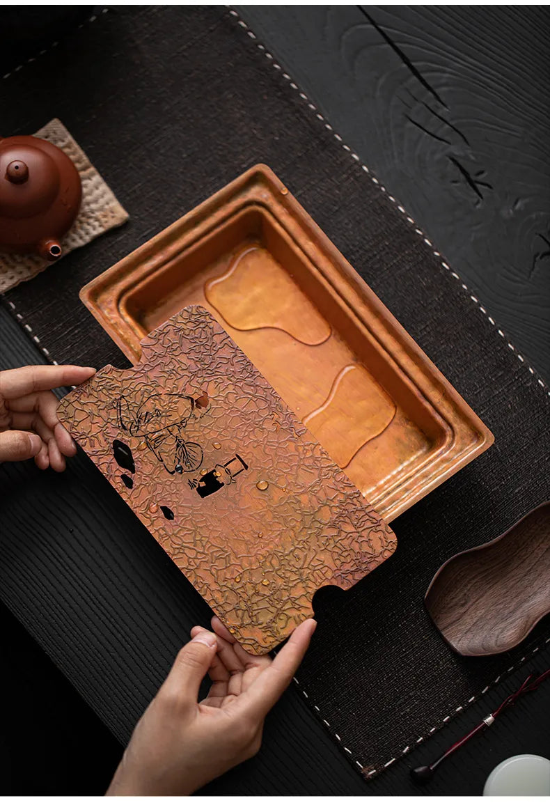 "Whispering Pines" – Purple Copper Dry Brewing Tray