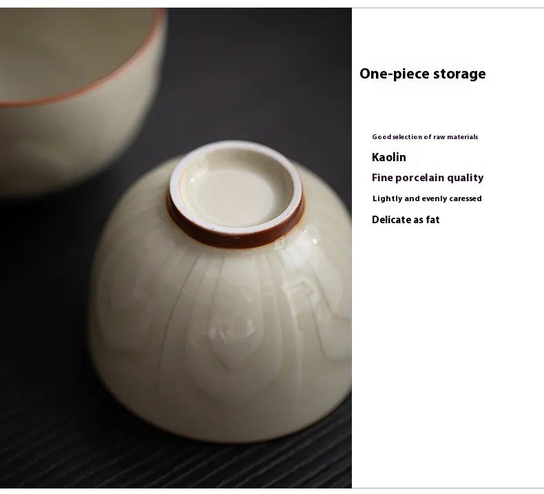 Qinglian Travel Tea Set – Portable Kungfu Teacup for One