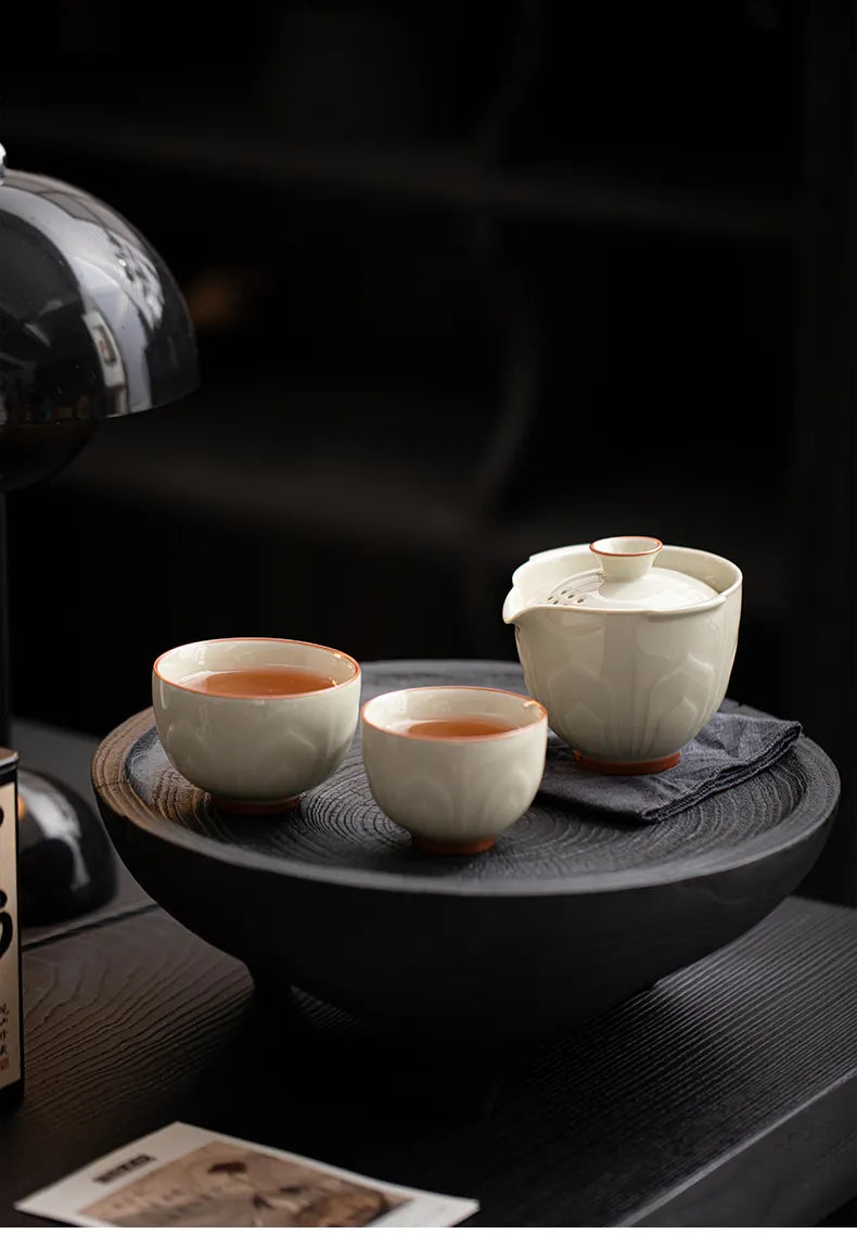 Qinglian Travel Tea Set – Portable Kungfu Teacup for One