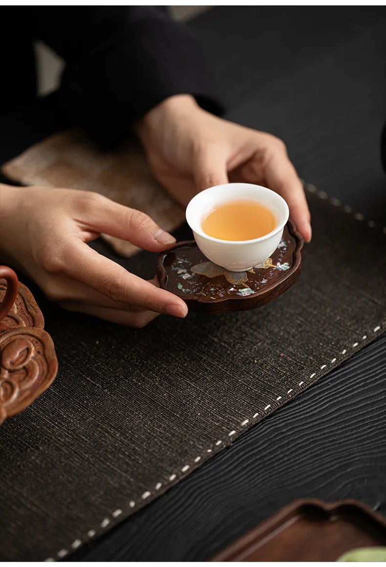 Ebony Ruyi Butterfly Coaster