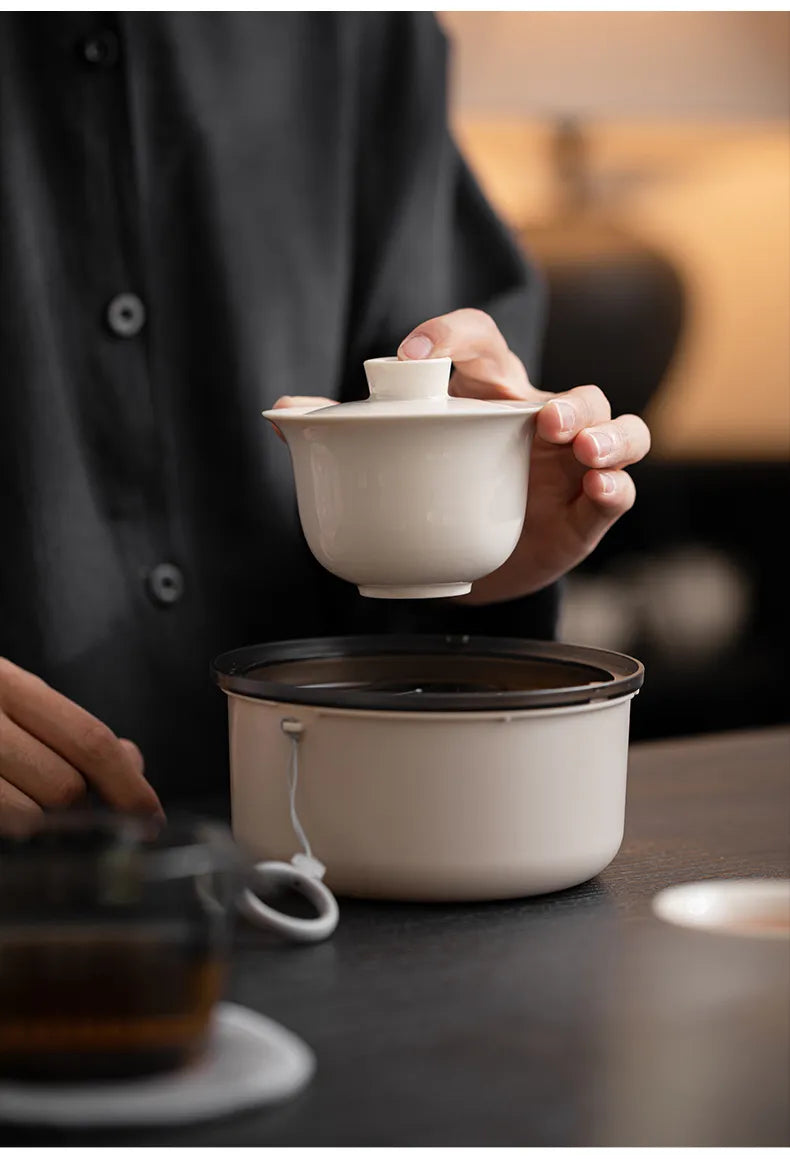 Portable Kungfu Tea Cup Set – “Carry a Breeze” Travel Teacup for One