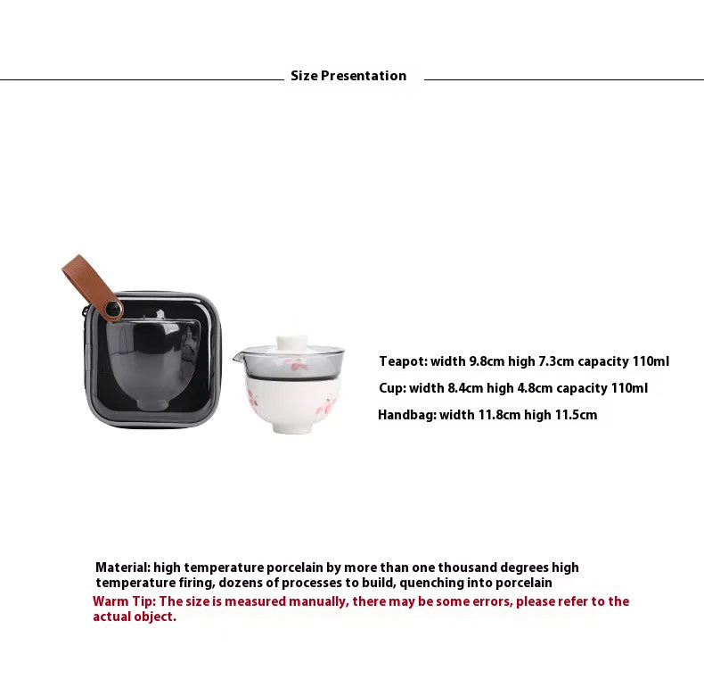 "Guerlain" Travel Teacup in Mutton Fat Jade Porcelain – Elegant & Portable Kungfu Tea Set