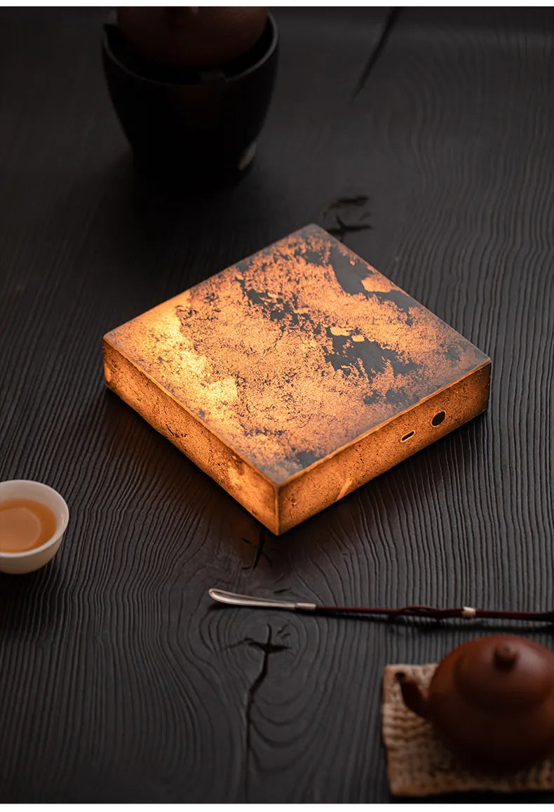 Square Cliff Stone Gongfu Tea Tray