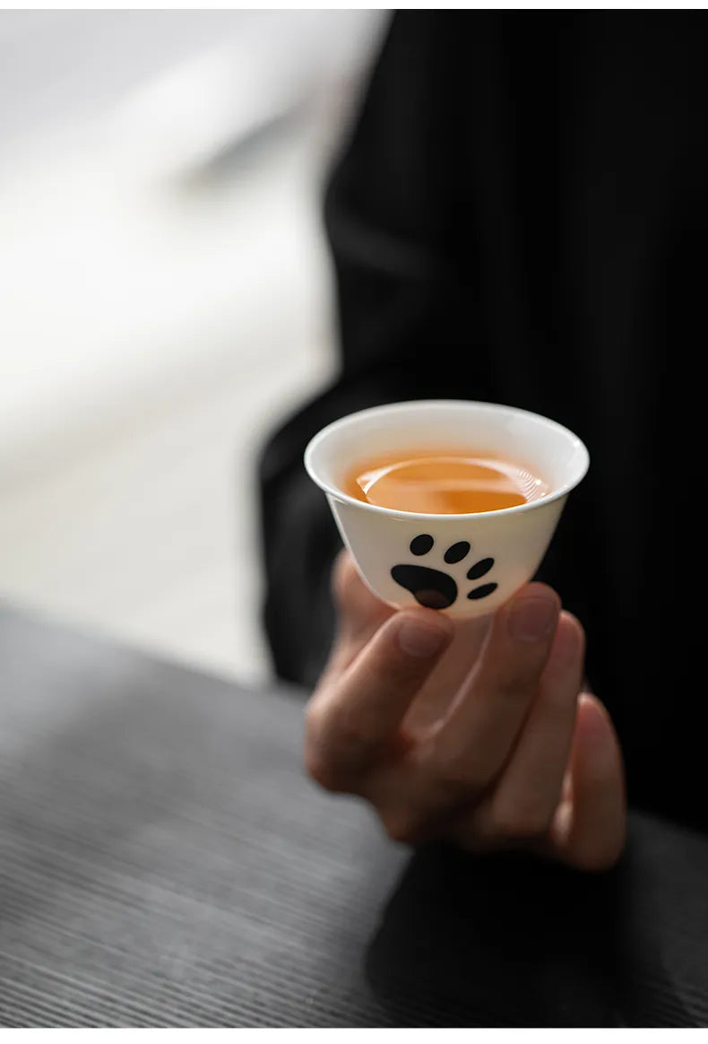 Panda Travel Tea Set – One Pot with Three Cups, Portable Kungfu Teaware