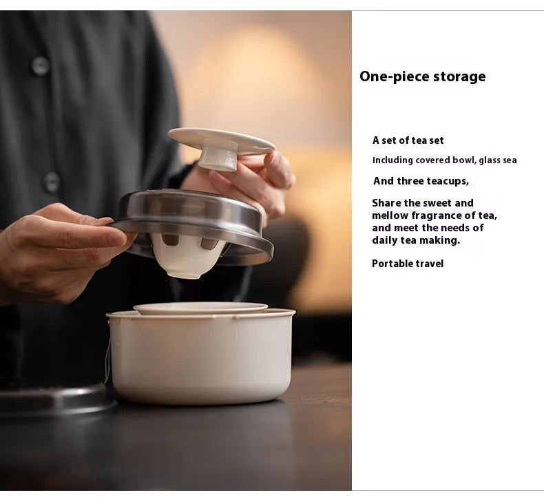 Portable Kungfu Tea Cup Set – “Carry a Breeze” Travel Teacup for One