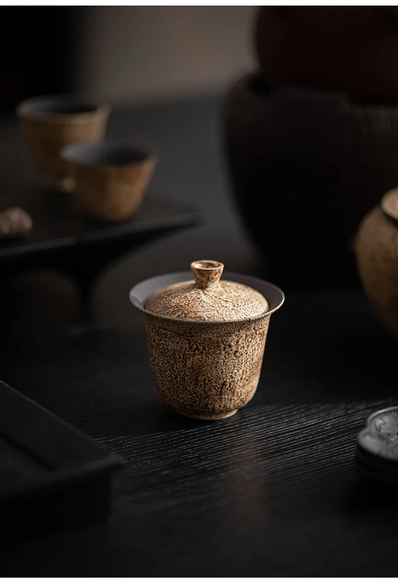 Chenzao Handmade Gaiwan – Minimalist Covered Tea Bowl for Gongfu Brewing