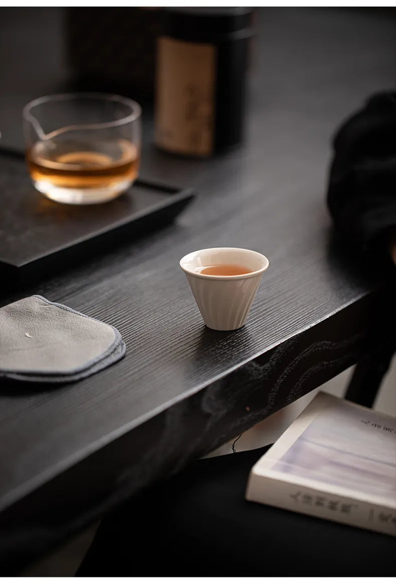 Ash Grey Portable Tea Set – Minimalist Travel Teaware with Unique Style