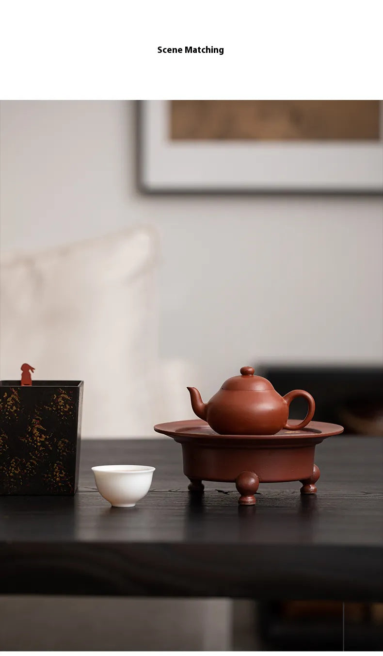 Reddish-Brown "Three Tripods" Teapot Stand