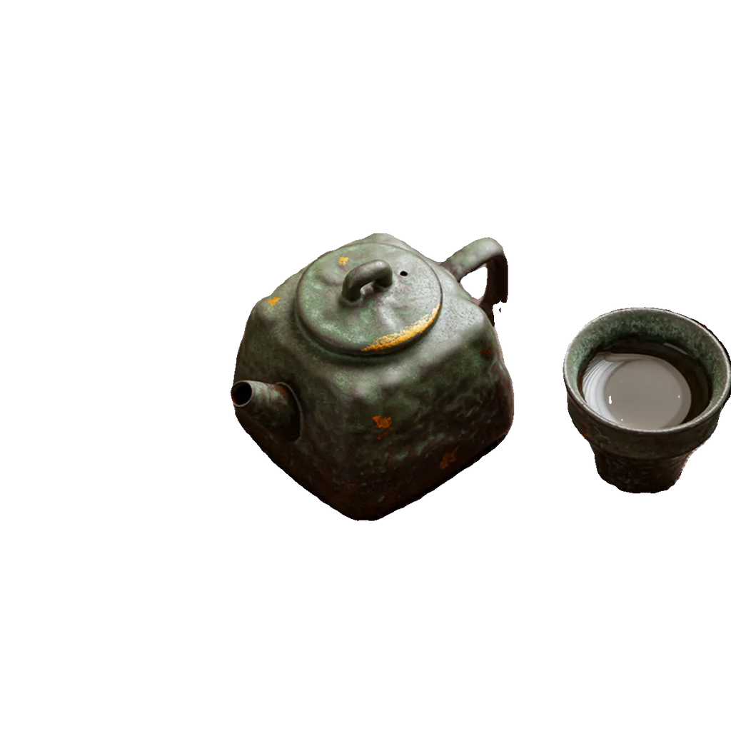 "Peacock Green Han-style Teapot – Traditional Chinese Gongfu Teaware"