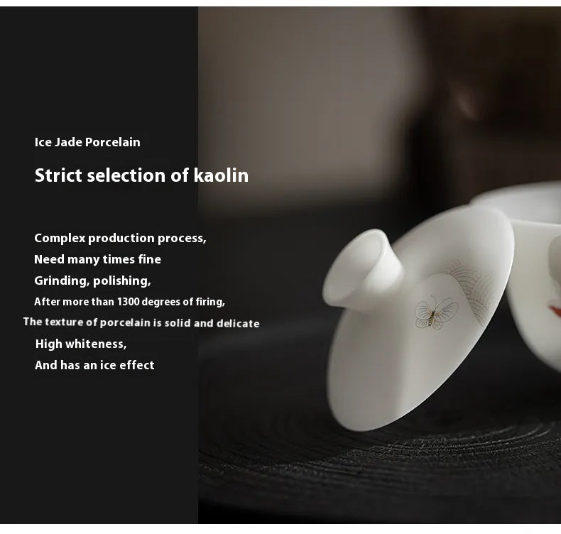 “Muhe” Lotus-Inspired Travel Gongfu Tea Cup – Elegant, Portable, Zen-Inspired
