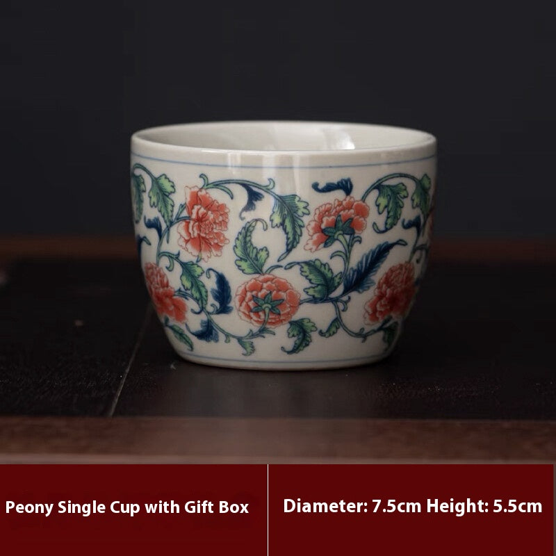 Yongle-Style Tea Cup – Inspired by Ming Dynasty Imperial Aesthetics
