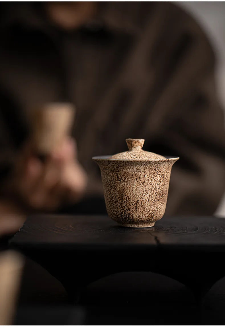 Chenzao Handmade Gaiwan – Minimalist Covered Tea Bowl for Gongfu Brewing