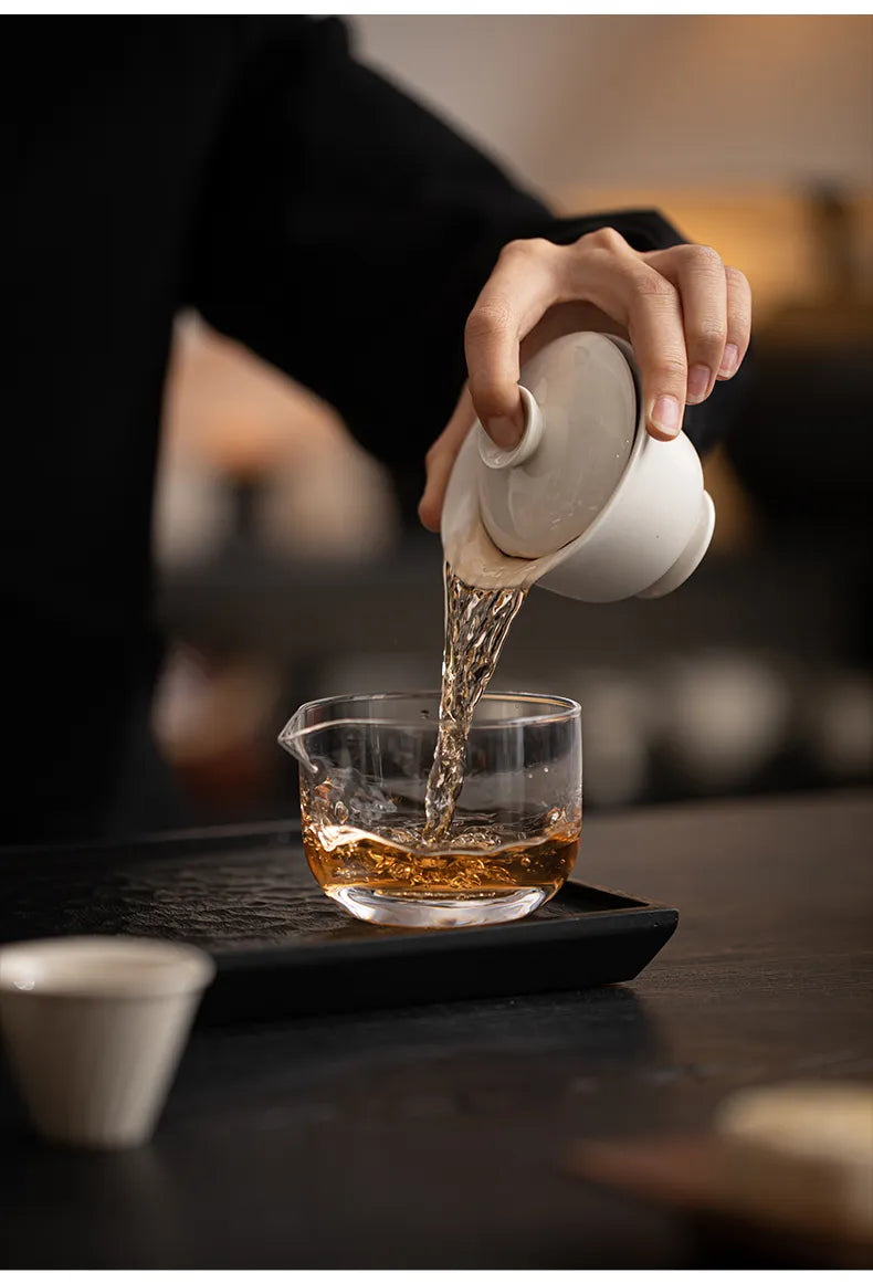 Ash Grey Portable Tea Set – Minimalist Travel Teaware with Unique Style