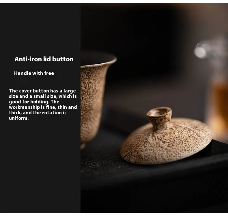 Chenzao Handmade Gaiwan – Minimalist Covered Tea Bowl for Gongfu Brewing