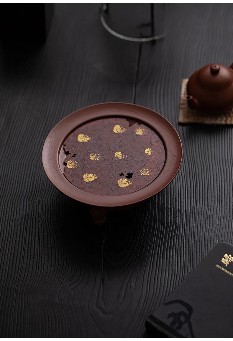 Reddish-Brown "Three Tripods" Teapot Stand