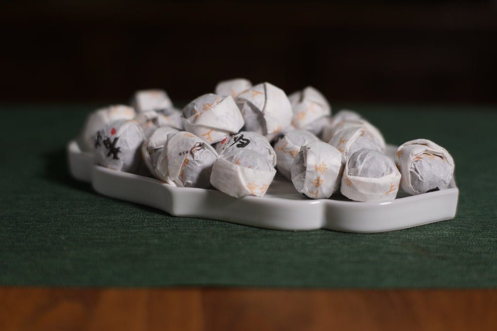 2021 Autumn Xigui Raw Pu-erh Tea – Mini Round Leaf Balls, Convenient Single-Serve