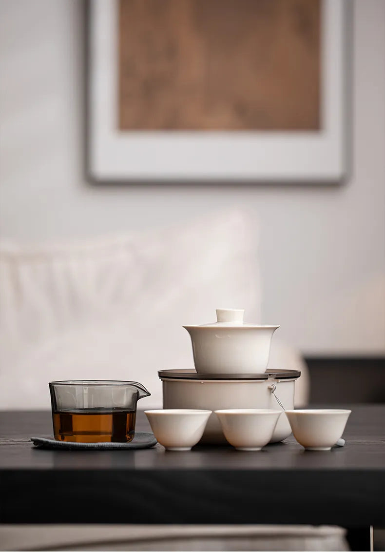 Portable Kungfu Tea Cup Set – “Carry a Breeze” Travel Teacup for One