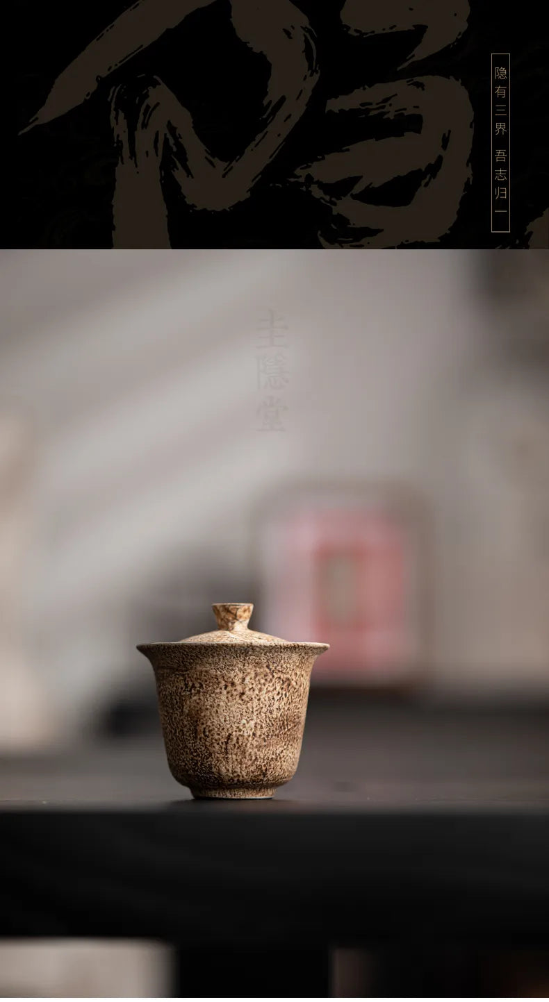 Chenzao Handmade Gaiwan – Minimalist Covered Tea Bowl for Gongfu Brewing