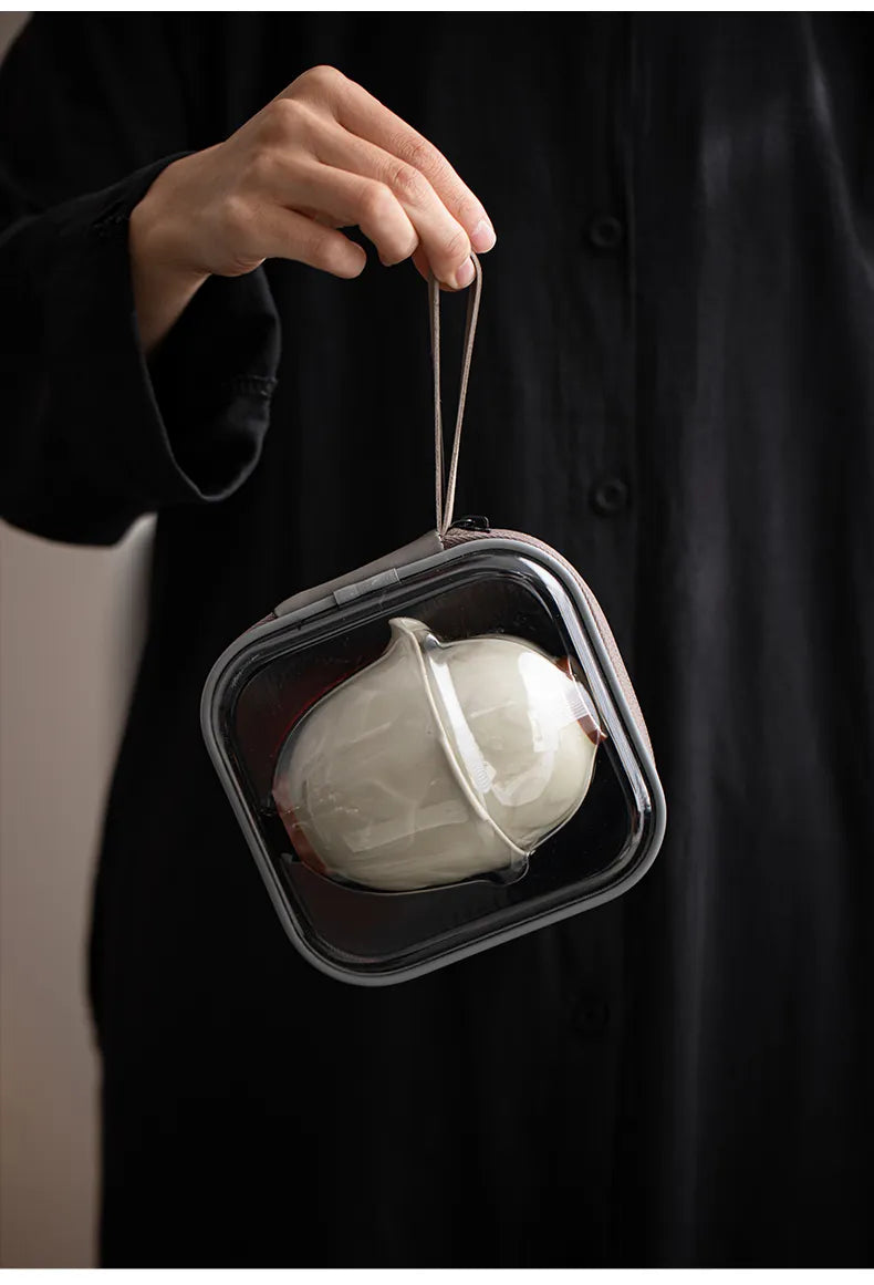 Qinglian Travel Tea Set – Portable Kungfu Teacup for One