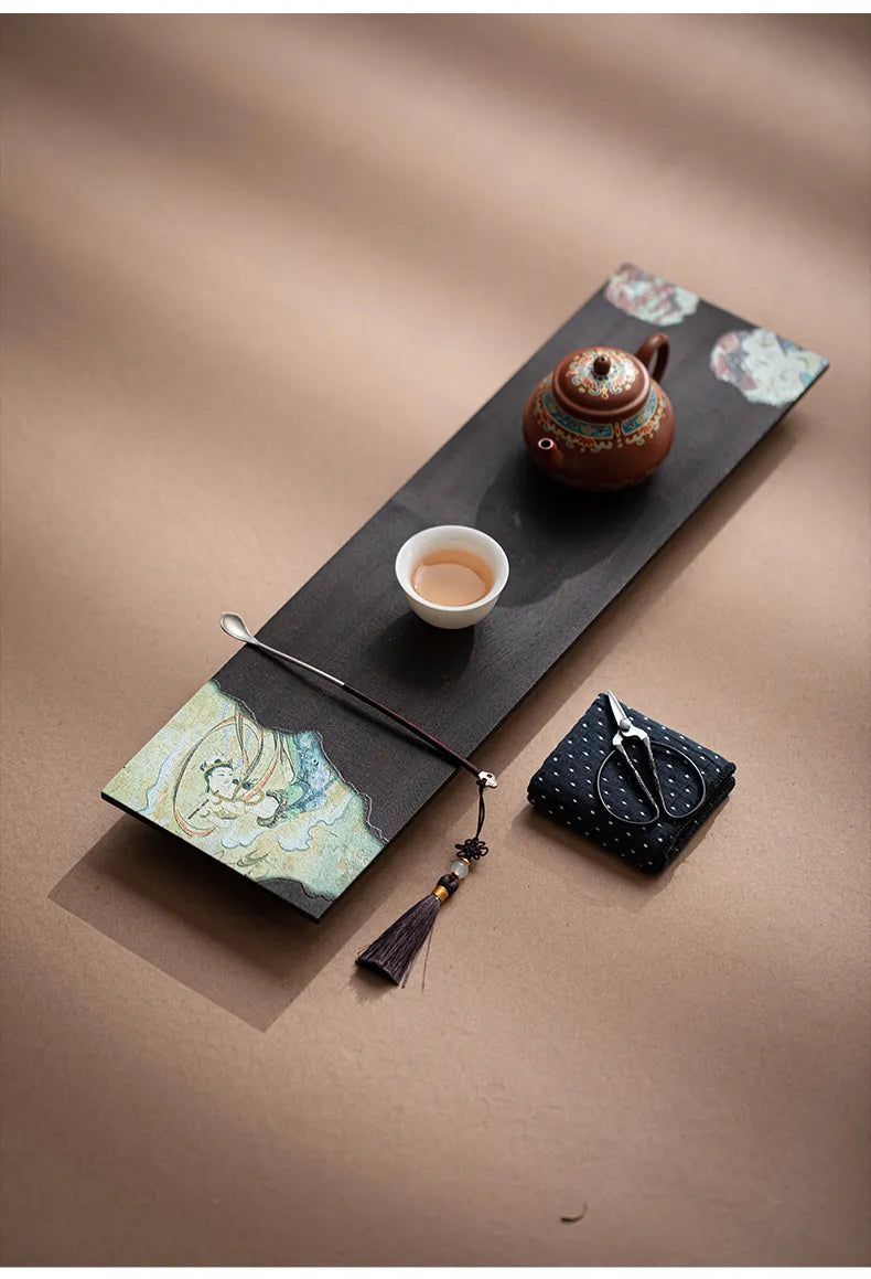Dunhuang Walnut Wood Charcoal Burned