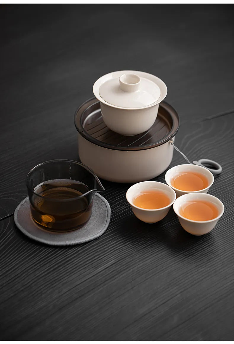 Portable Kungfu Tea Cup Set – “Carry a Breeze” Travel Teacup for One
