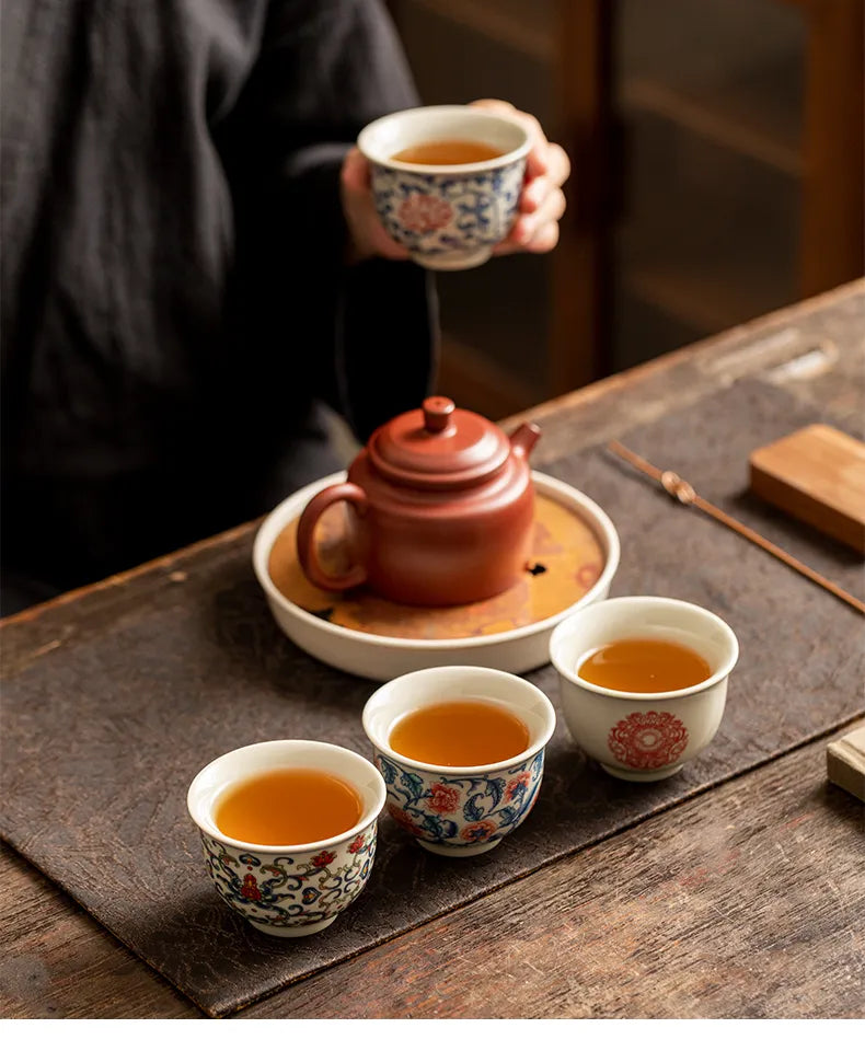 Yongle-Style Tea Cup – Inspired by Ming Dynasty Imperial Aesthetics