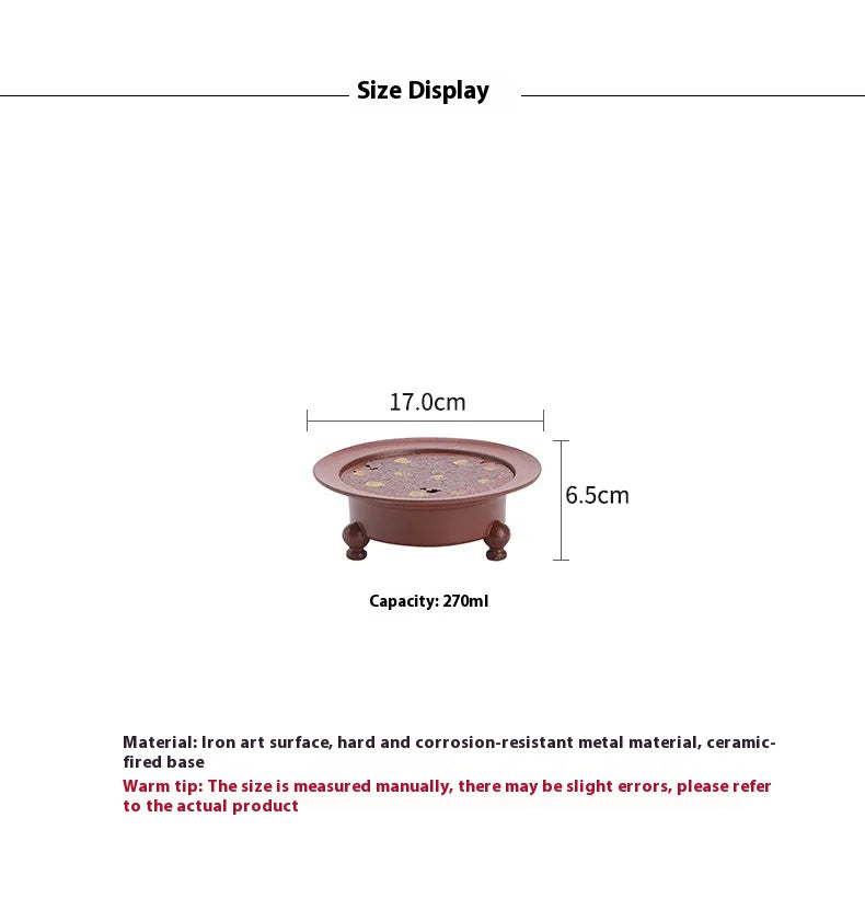 Reddish-Brown "Three Tripods" Teapot Stand