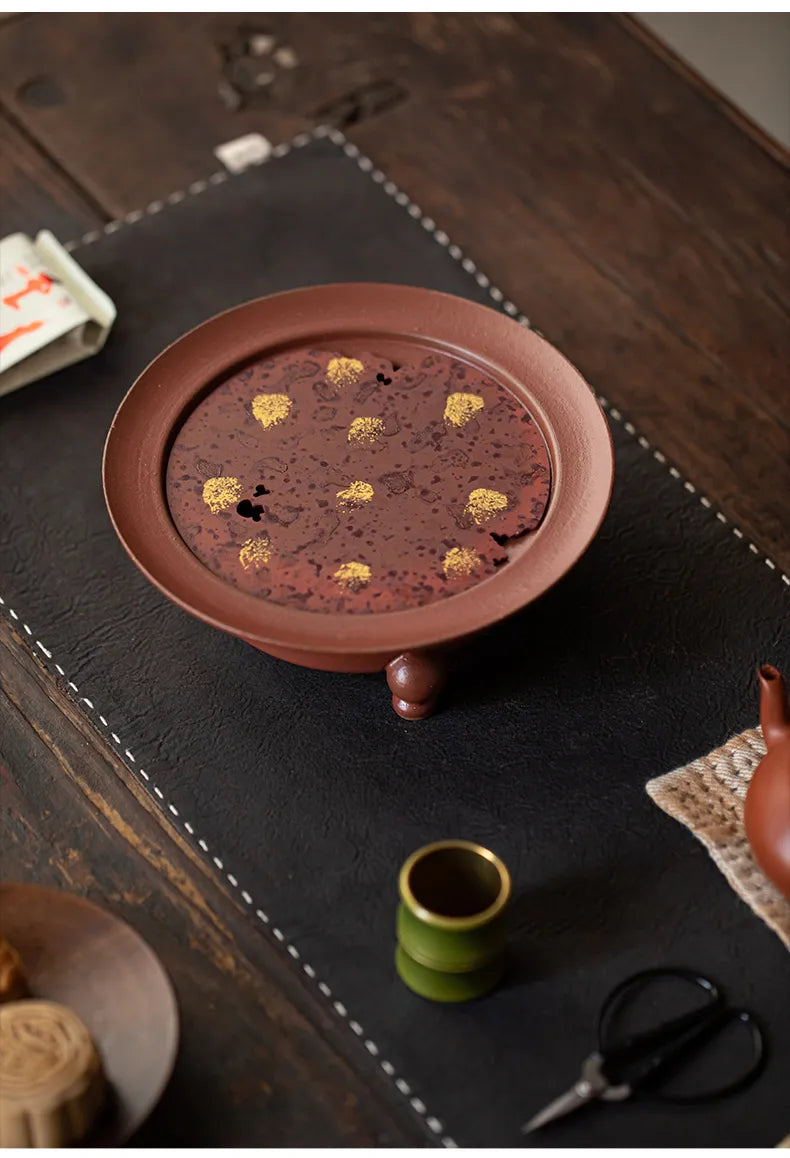 Reddish-Brown "Three Tripods" Teapot Stand